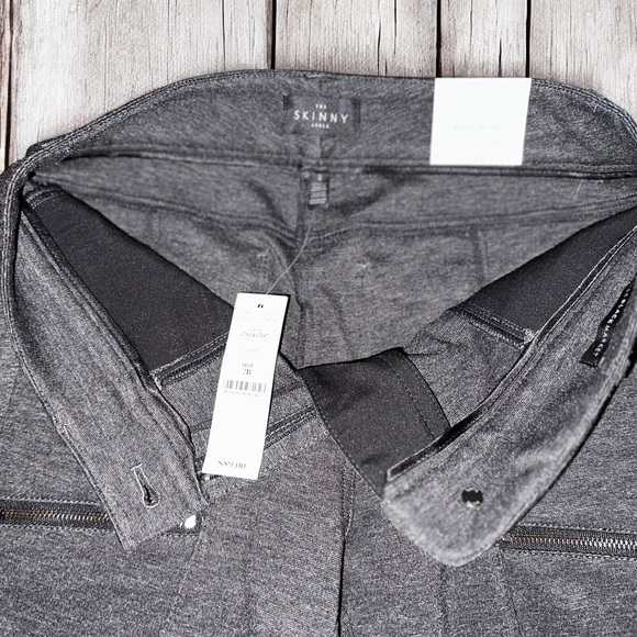 NWT ~ WHBM Women’s Ponte Skinny Ankle Pants Heather Grey ~ Size 2R - Picture 4 of 7